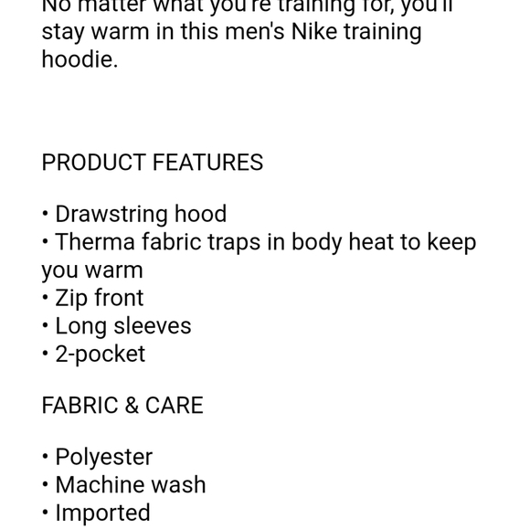 Nike therma full zip training hoodie - Picture 6 of 11